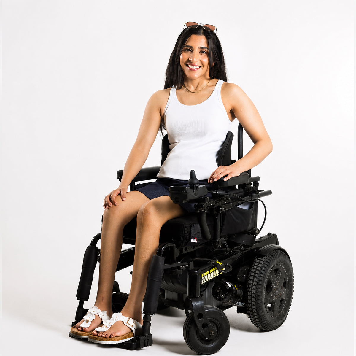 Women's Game Changer Seamless Back Denim Shorts - New Design for Seated & Standing