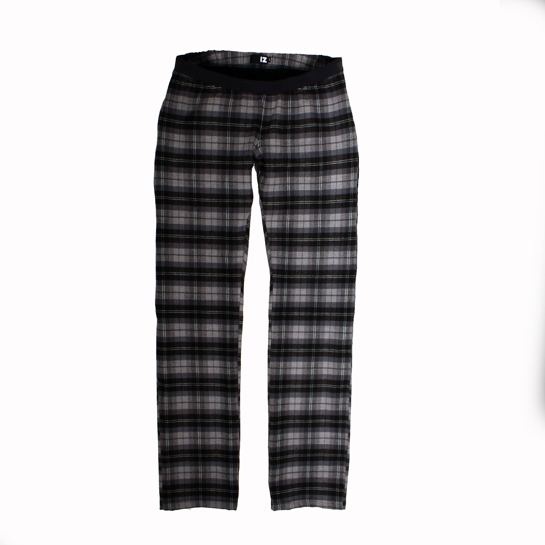 GC Seamless Back Plaid Pant with Elastic Waist