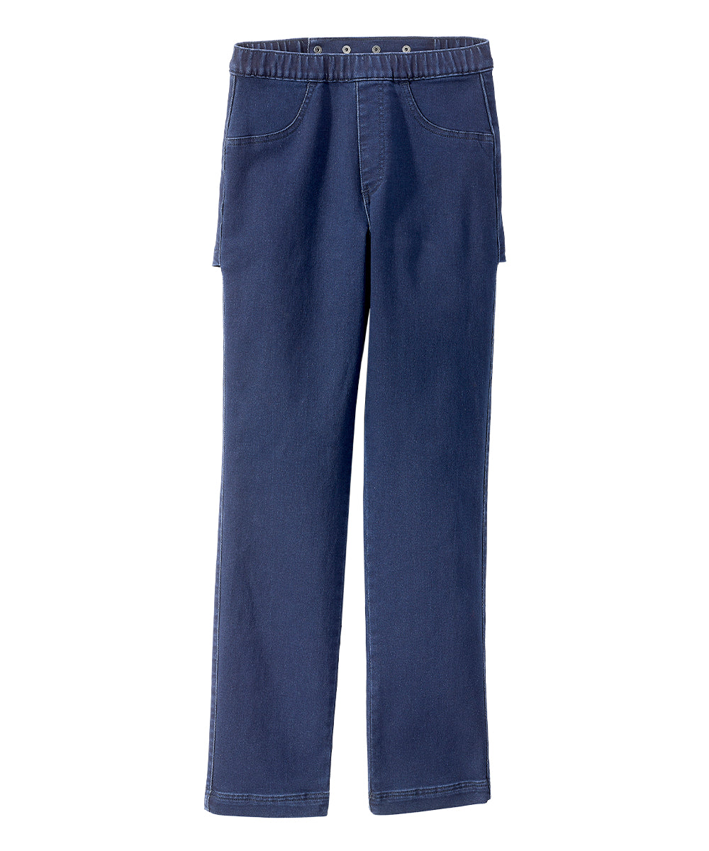 Women's Soft Stretch Open Back Jeans