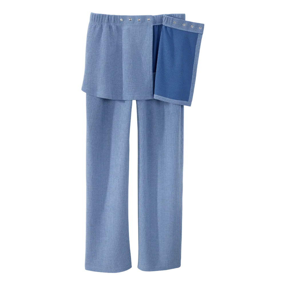Women's Open Back Cozy Ribbed Pants