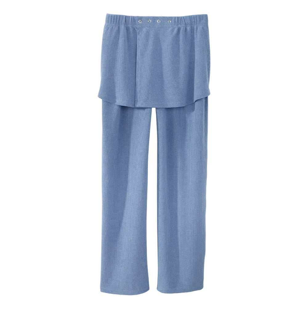 Women's Open Back Cozy Ribbed Pants