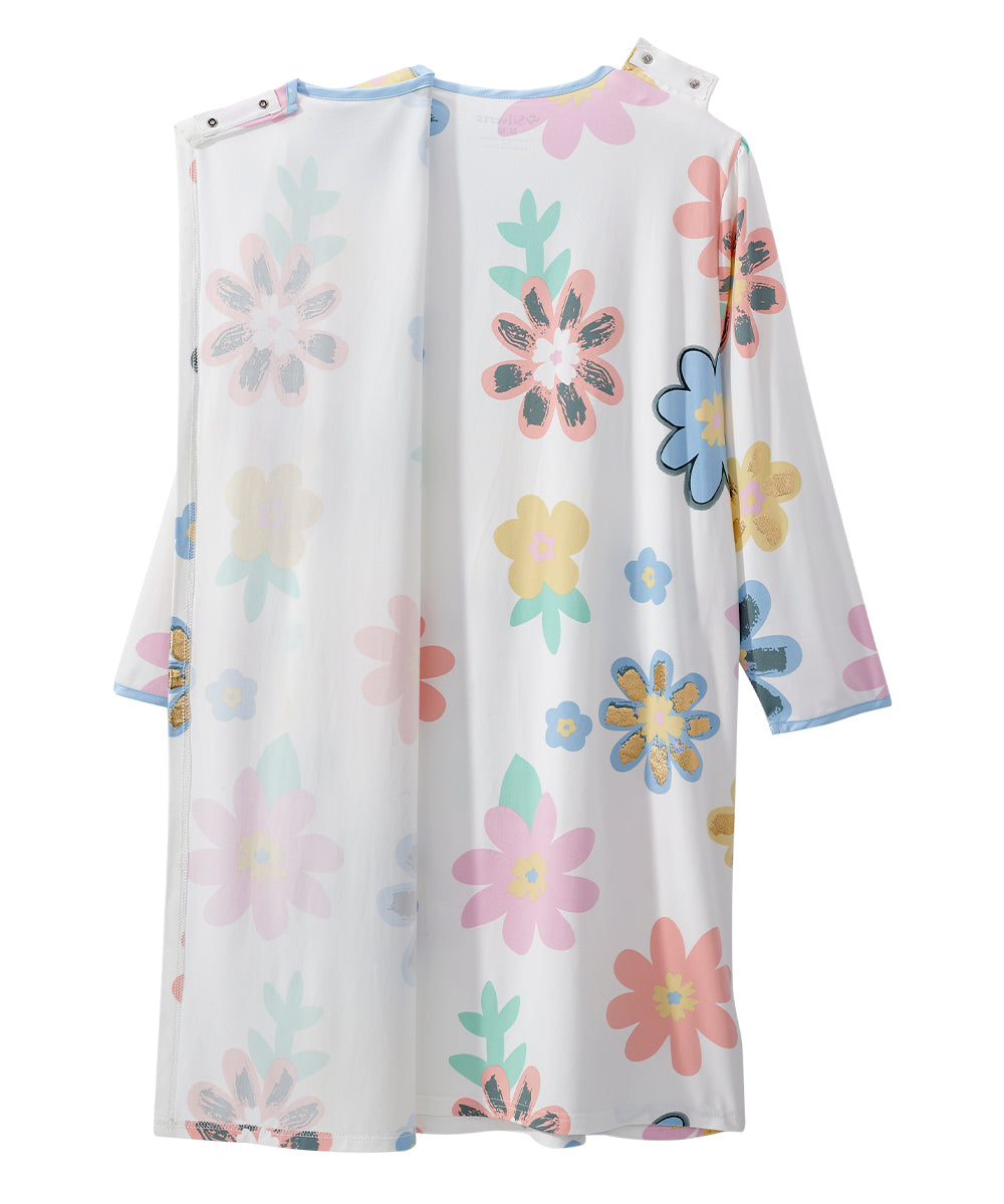 Women’s Open Back Long Sleeve Comfort Gown