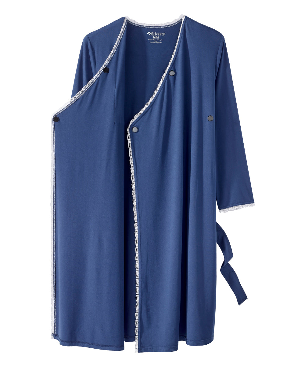 Women's Buttery Soft Open Front Nightgown/Robe