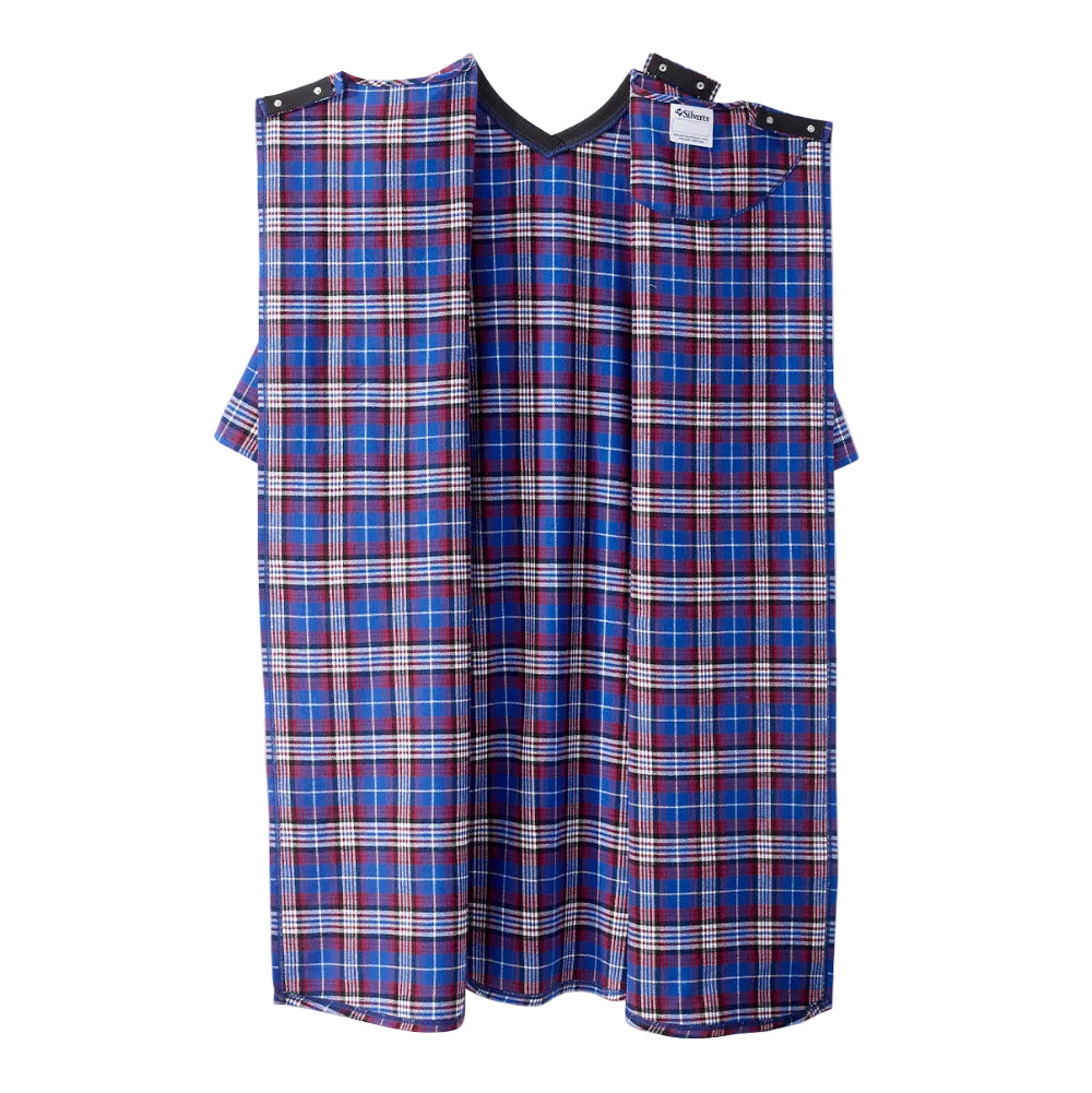 Men's Open Back Flannel Hospital Gown