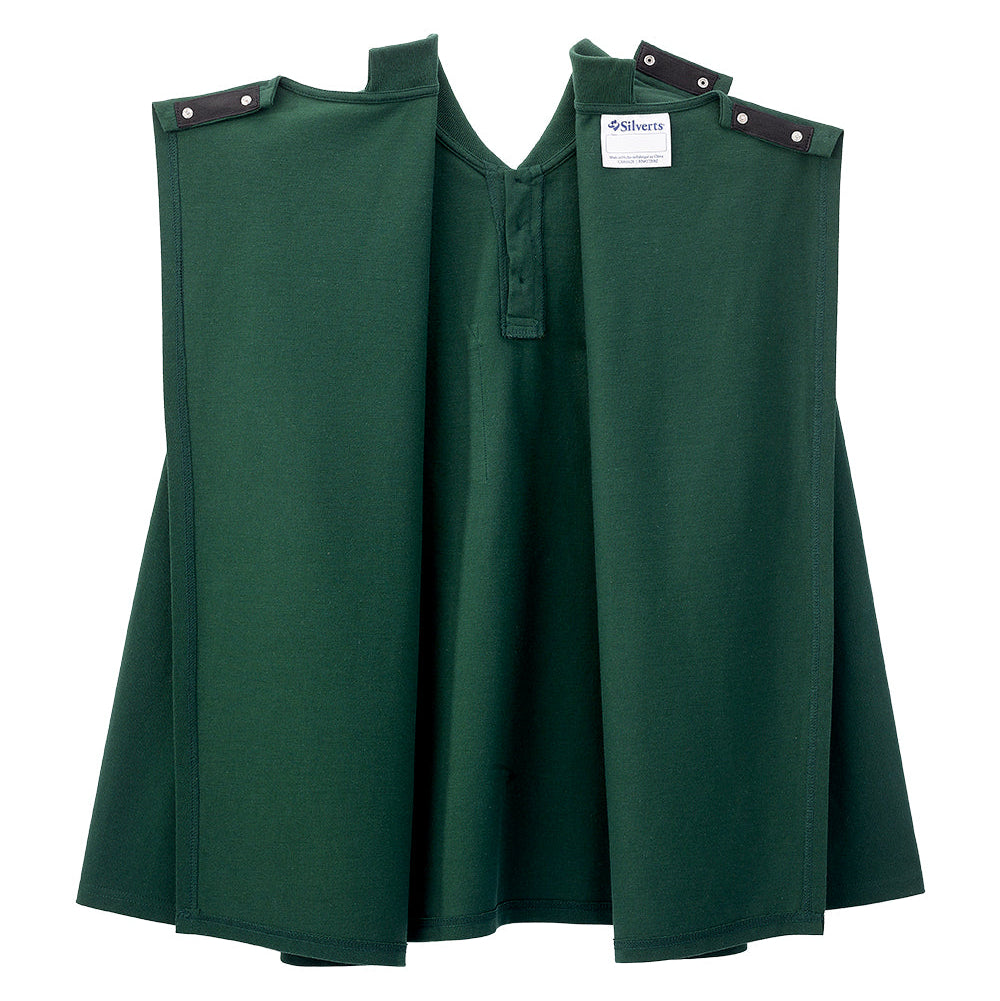 Men's Adaptive Open Back Polo Shirt with Long Sleeves