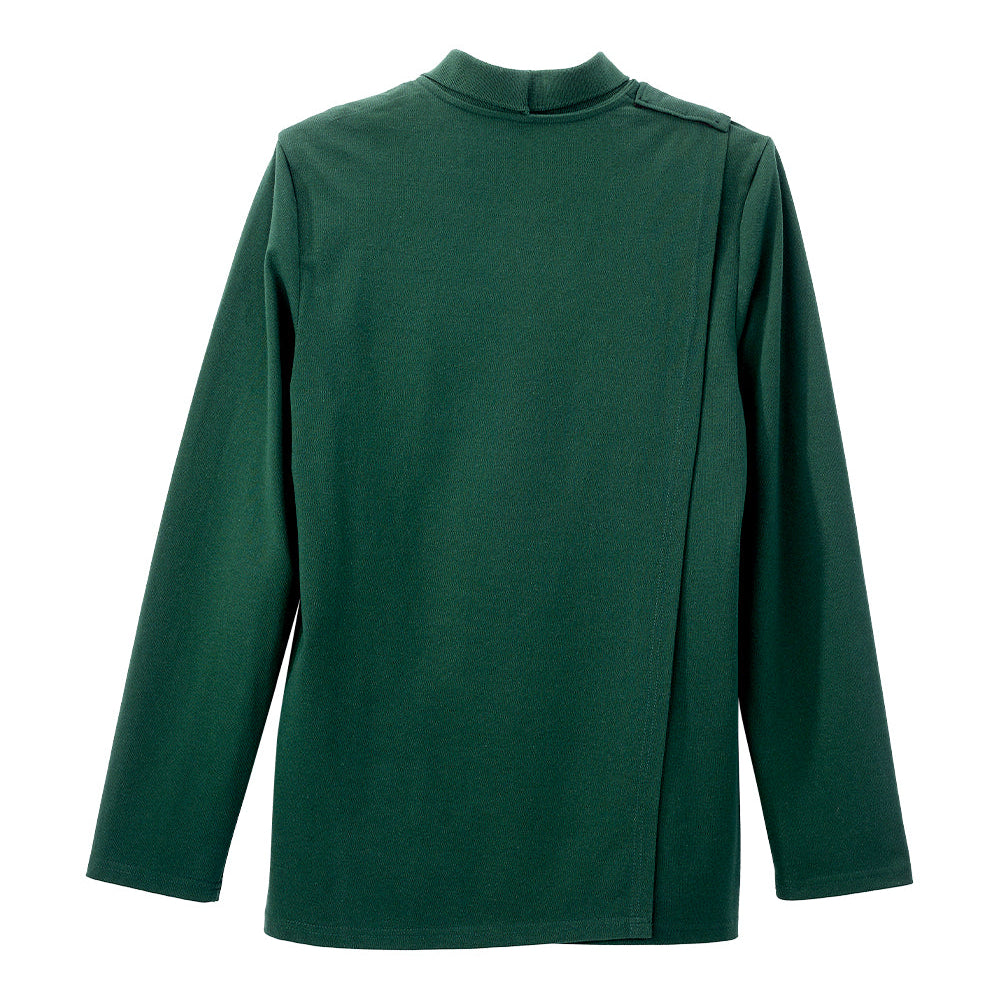 Men's Adaptive Open Back Polo Shirt with Long Sleeves