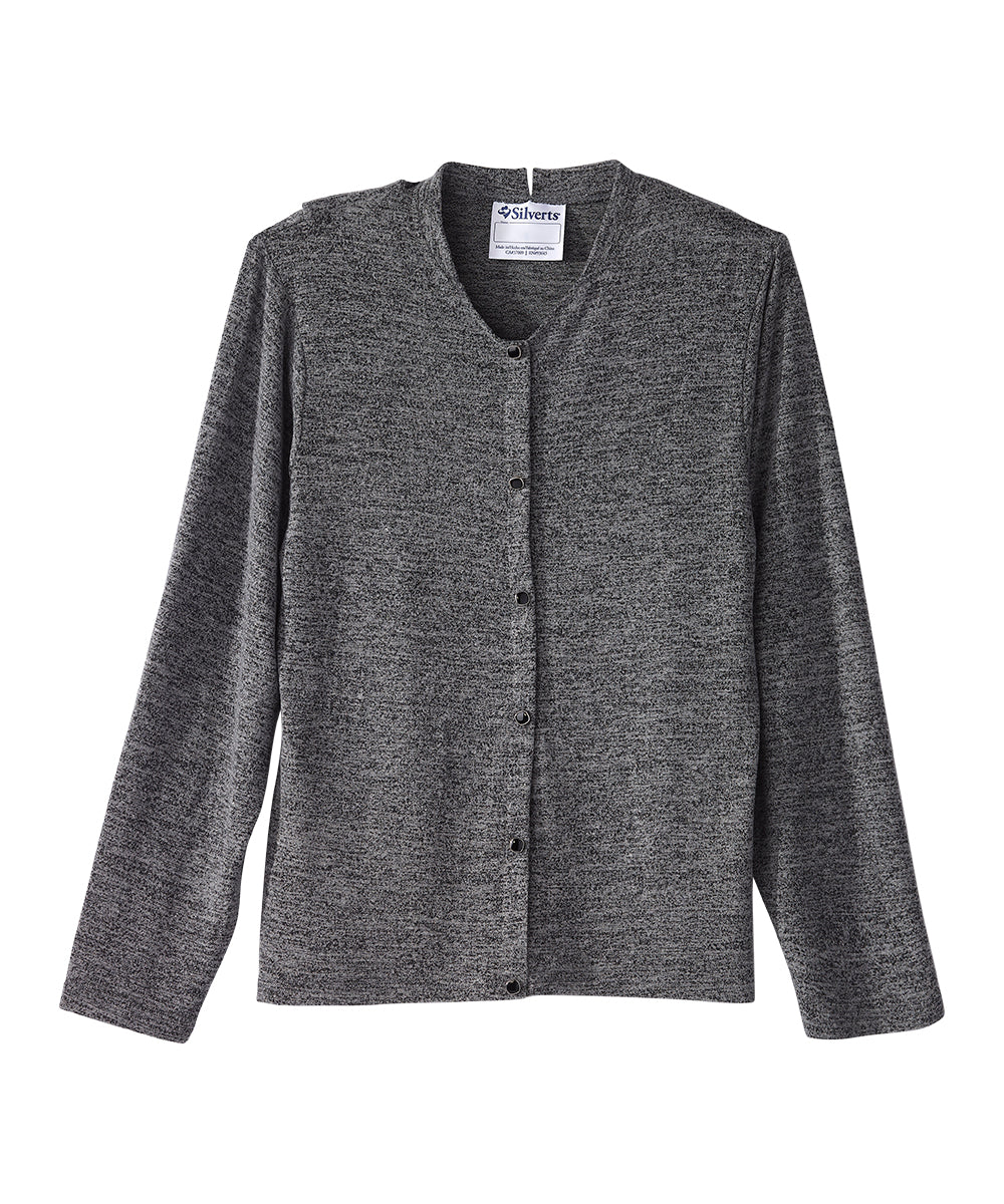 Women's Open Back Knit Button Top