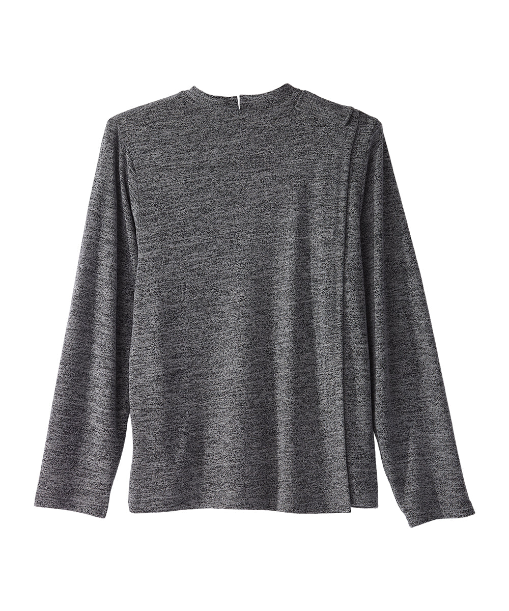 Women's Open Back Knit Button Top