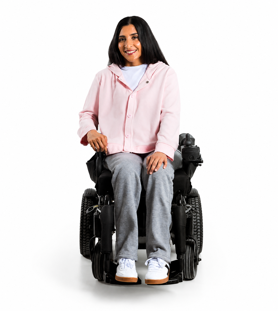 Women's Magnetic Button Rib Hoodie