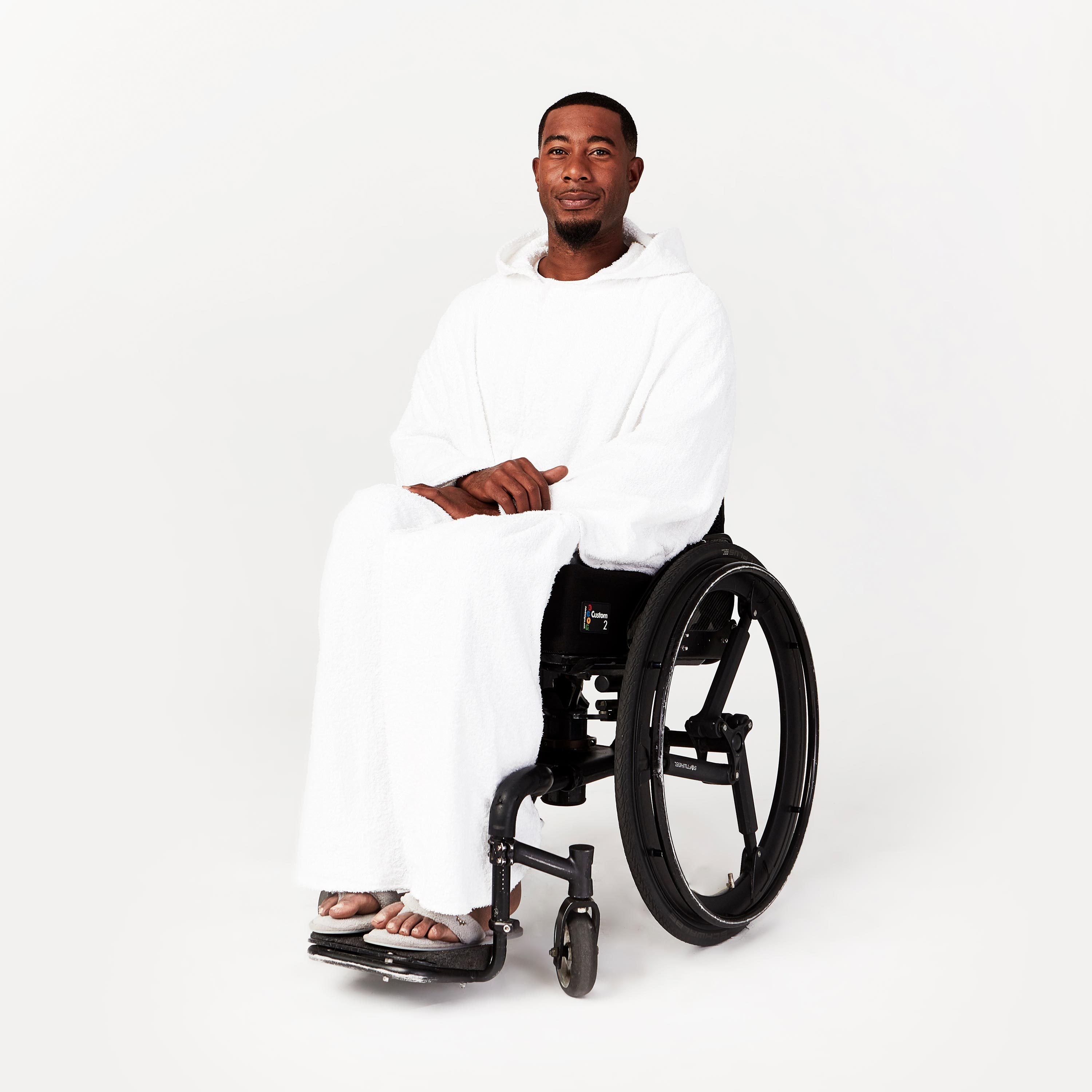 Unisex Classic Seated Bath Cape in 100% Premium Cotton