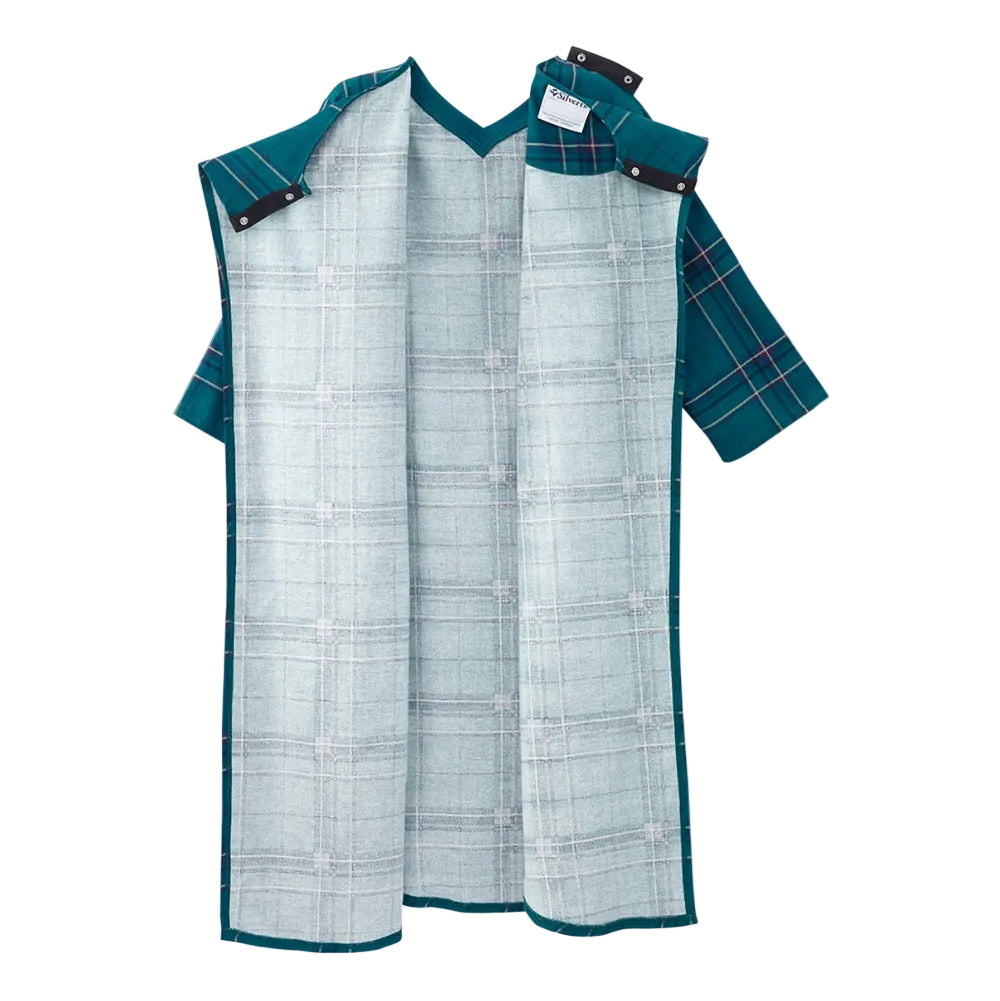 Men's Open Back Flannel Hospital Gown