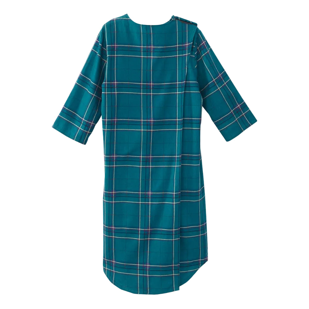 Men's Open Back Flannel Hospital Gown