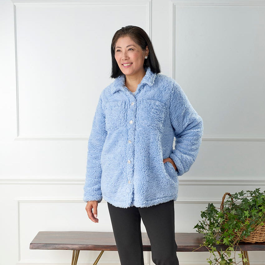 Women's Shacket with Magnetic Buttons