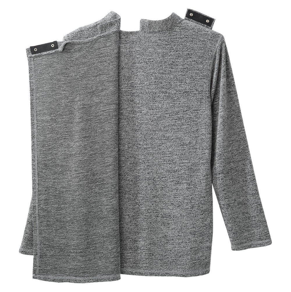 Men's Open Back Soft Henley Shirt