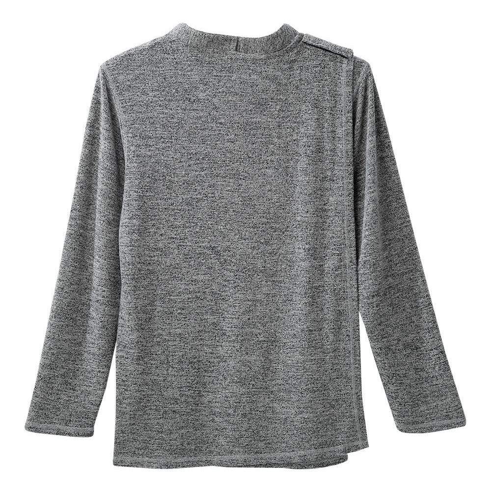 Men's Open Back Soft Henley Shirt