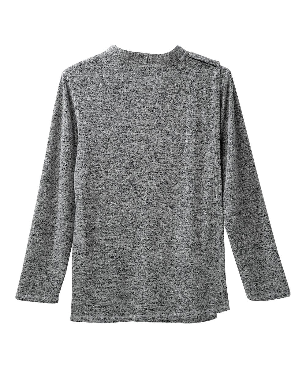 Men's Open Back Soft Henley Shirt