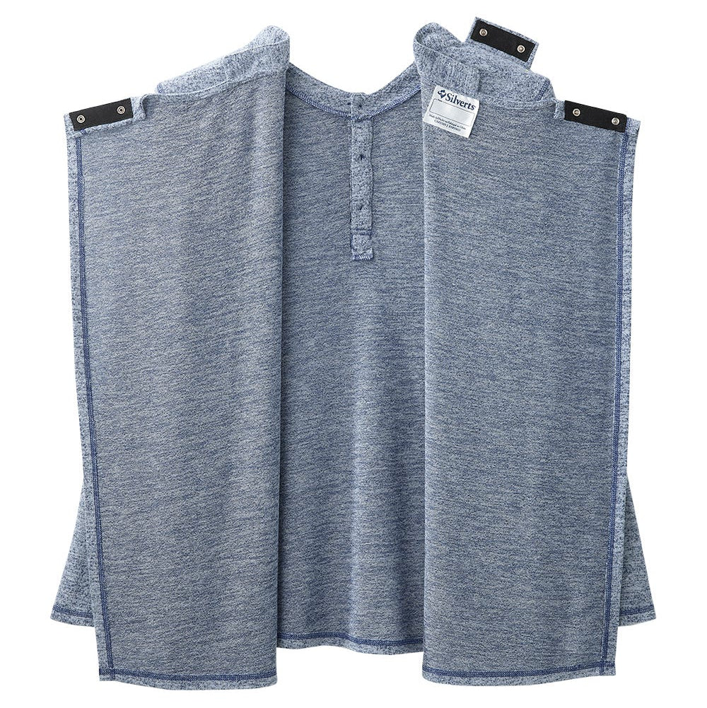 Men's Open Back Soft Henley Shirt