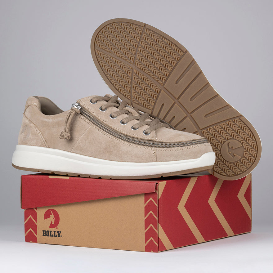 Men's Tan Suede BILLY Comfort Lows