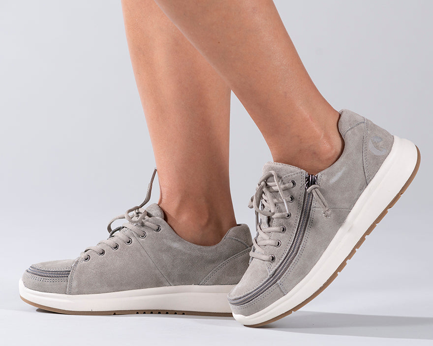 Women's Grey Suede BILLY Comfort Lows