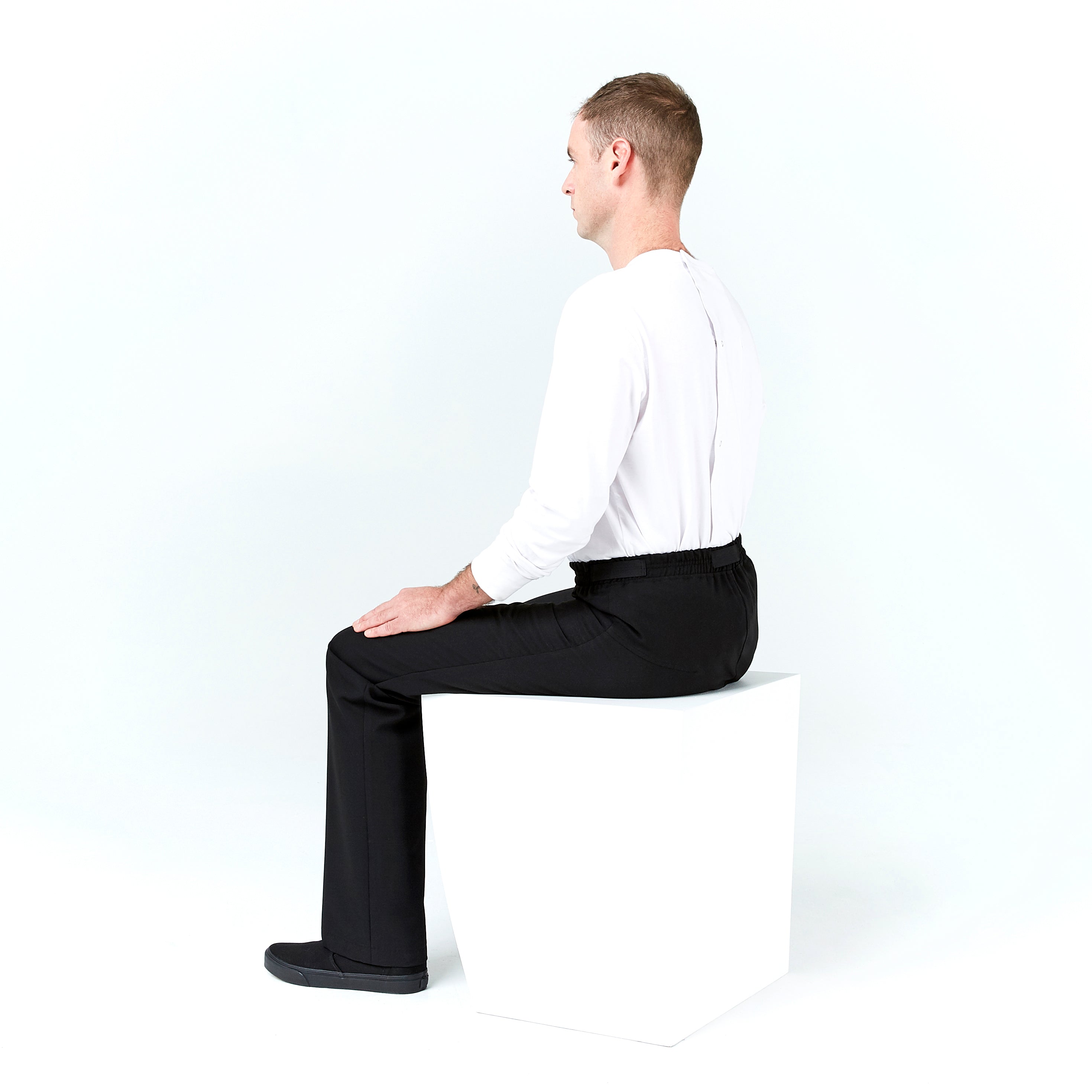 Seated Dress Pant Elastic Waist