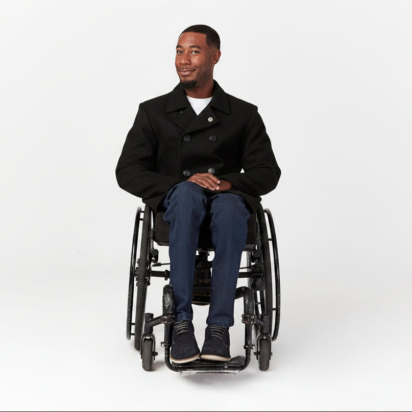 Men's Seated Peacoat with Magnetic Closure | Made to Order