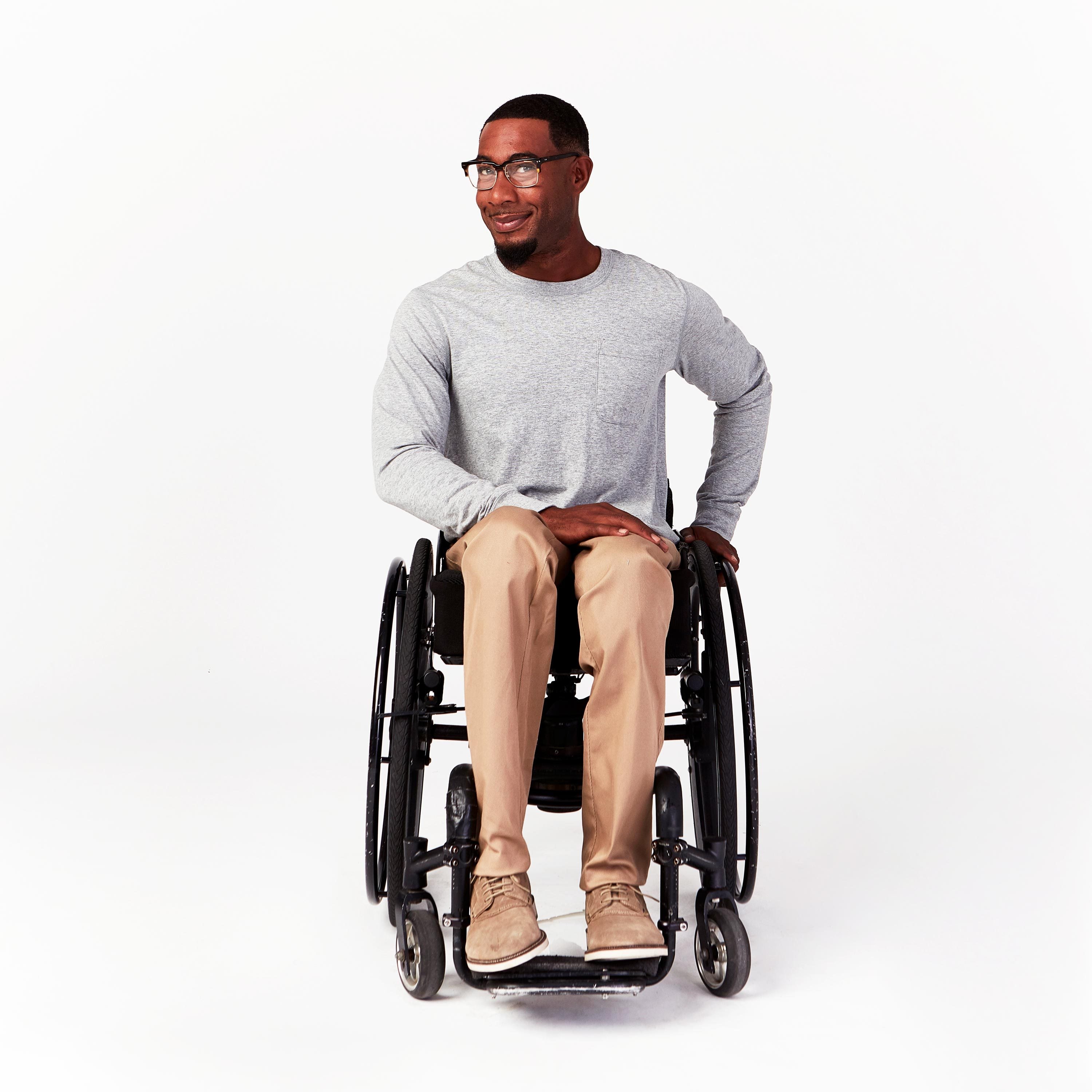 Men's Long Sleeve Adaptive T-Shirt - Clearance