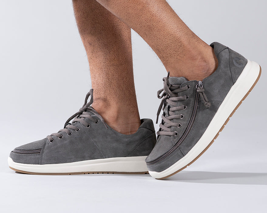 Men's Grey Suede BILLY Comfort Lows