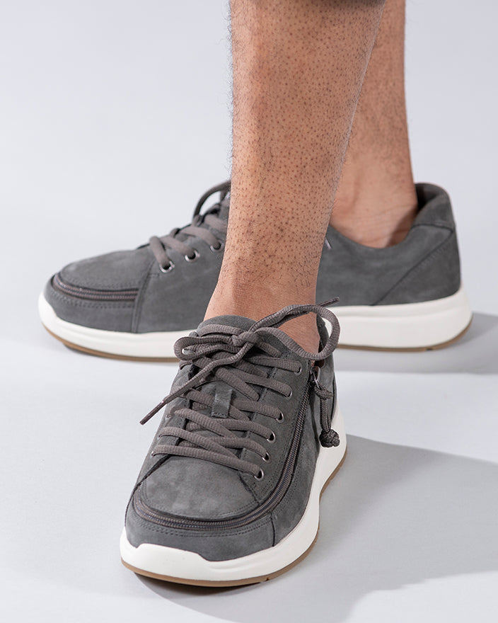 Men's Grey Suede BILLY Comfort Lows