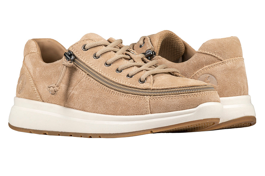 Women's Tan Suede BILLY Comfort Lows