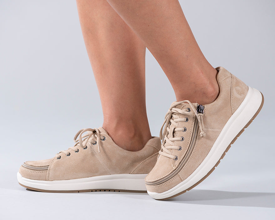 Women's Tan Suede BILLY Comfort Lows