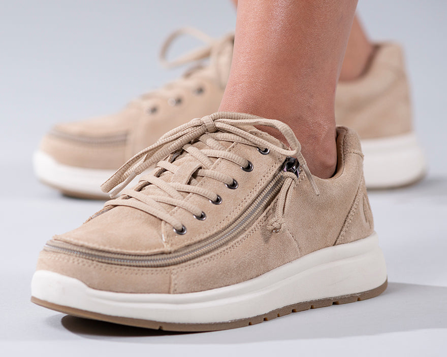 Women's Tan Suede BILLY Comfort Lows