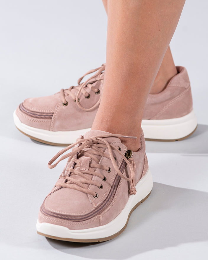 Women's Blush Suede BILLY Comfort Lows