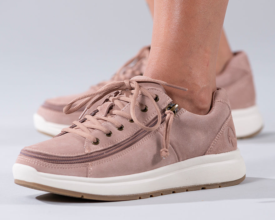 Women's Blush Suede BILLY Comfort Lows