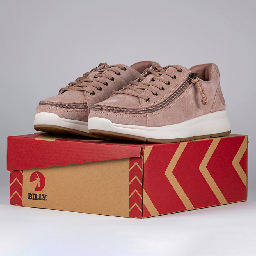 Women's Blush Suede BILLY Comfort Lows