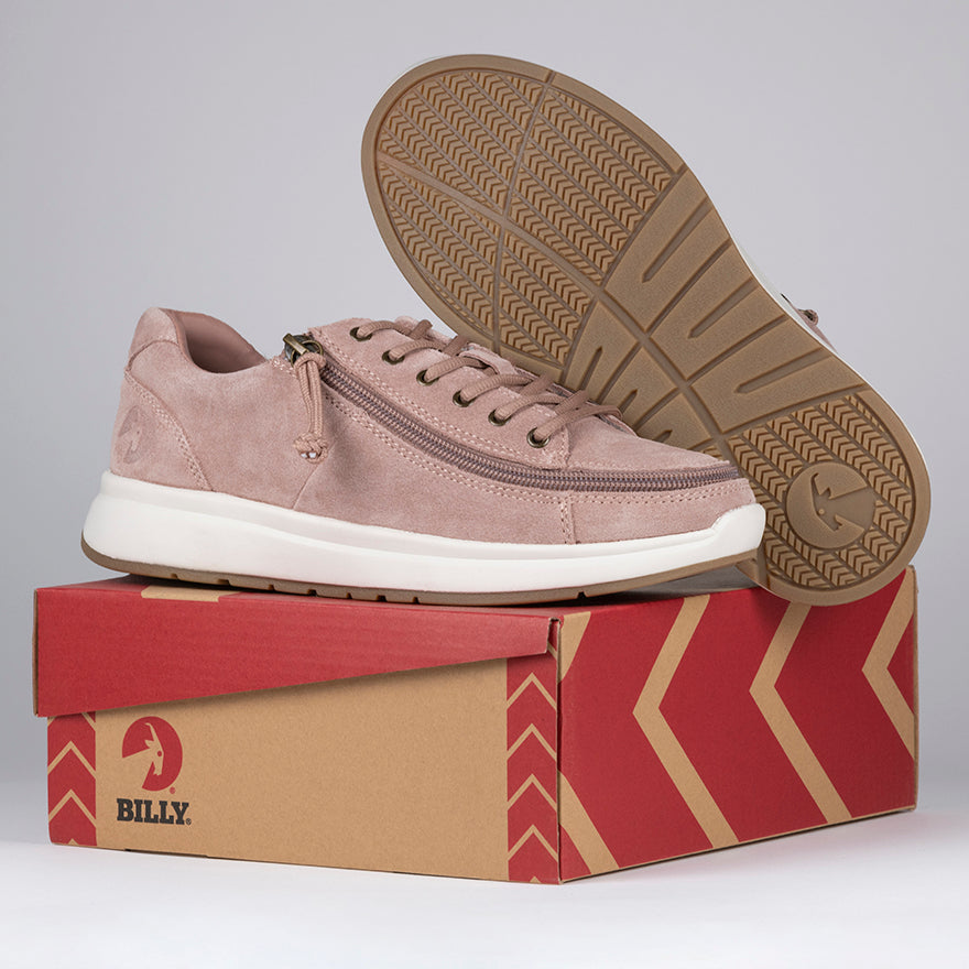 Women's Blush Suede BILLY Comfort Lows