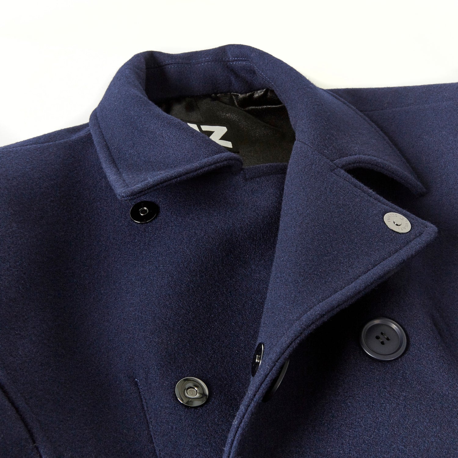 magnetic closure dress shirts Blue Long Sleeve Button Down Collar Shirt with Magnetic Closures, Classic Blue / Medium