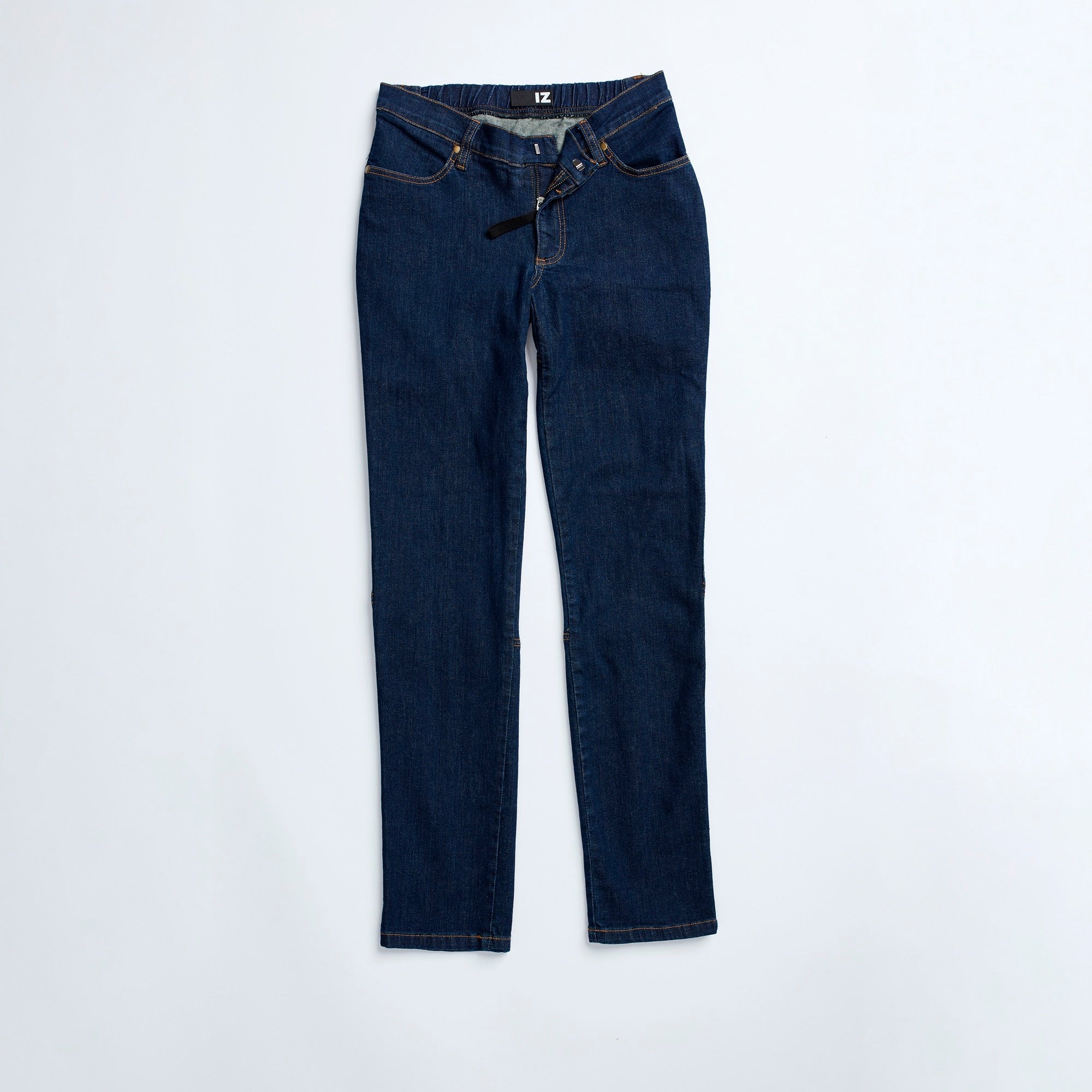 High waisted jeans zip at back  Zippers fashion, Blue denim pants, Women  jeans