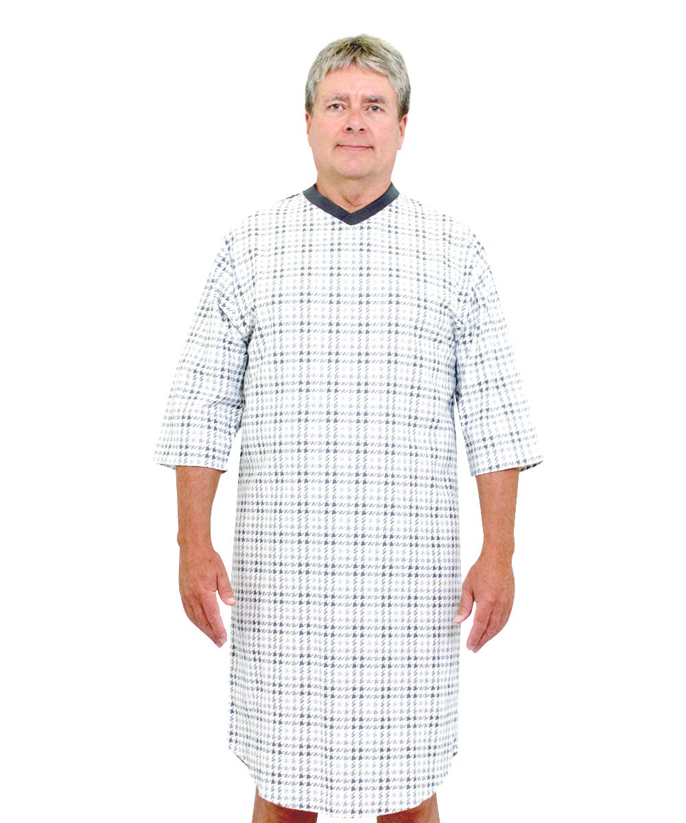 Men's Flannel Hospital & Home Care Gown
