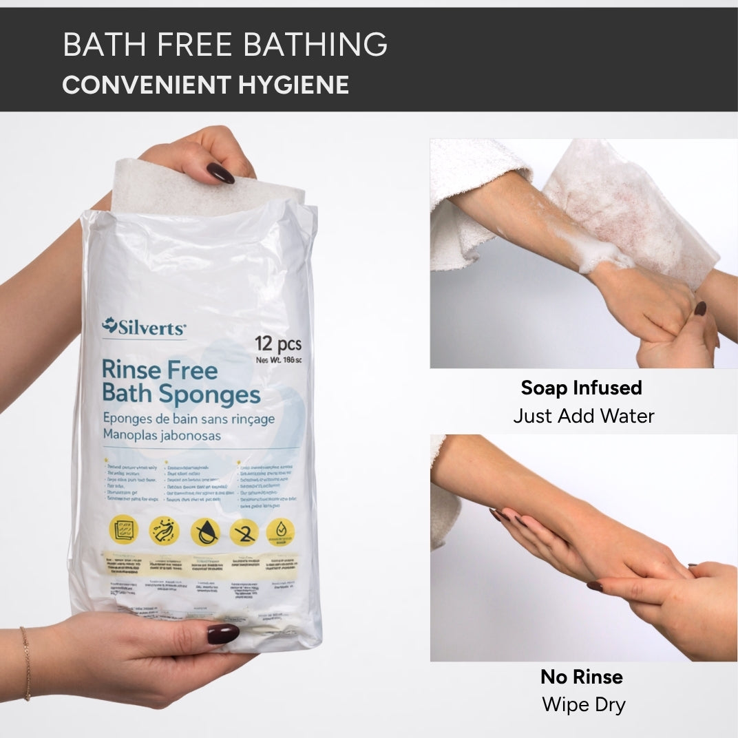 Rinse-Free Bath Mitts – Gentle, No-Rinse Cleansing Anytime