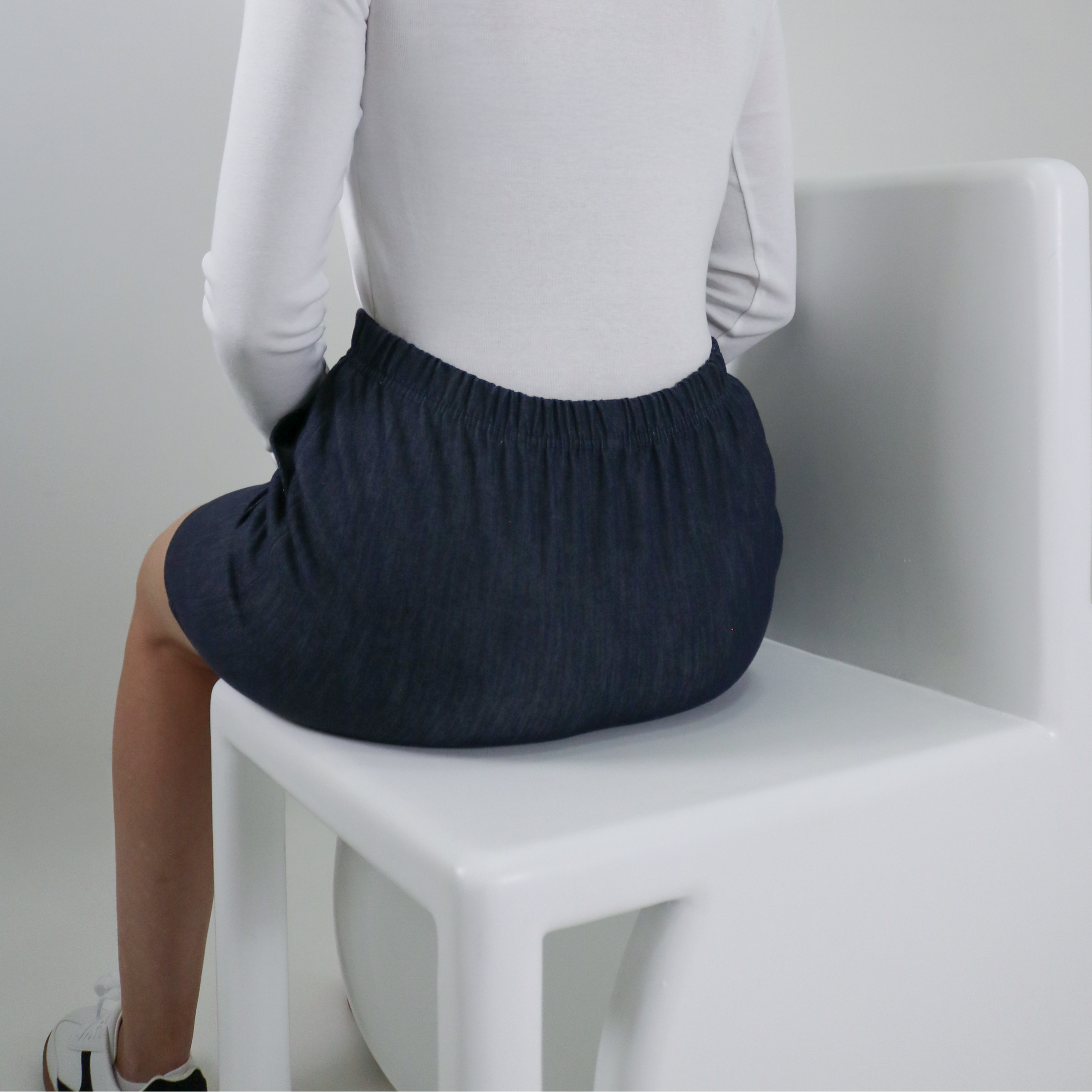 Women's Game Changer Denim Shorts - New Design for Seated & Standing