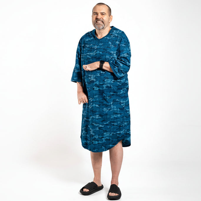 Men's Classic Open Back Nightgown