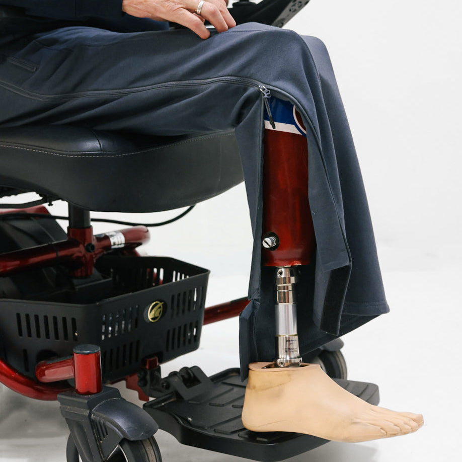 Men's Two-Way Zip Recovery & Catheter Friendly Pant