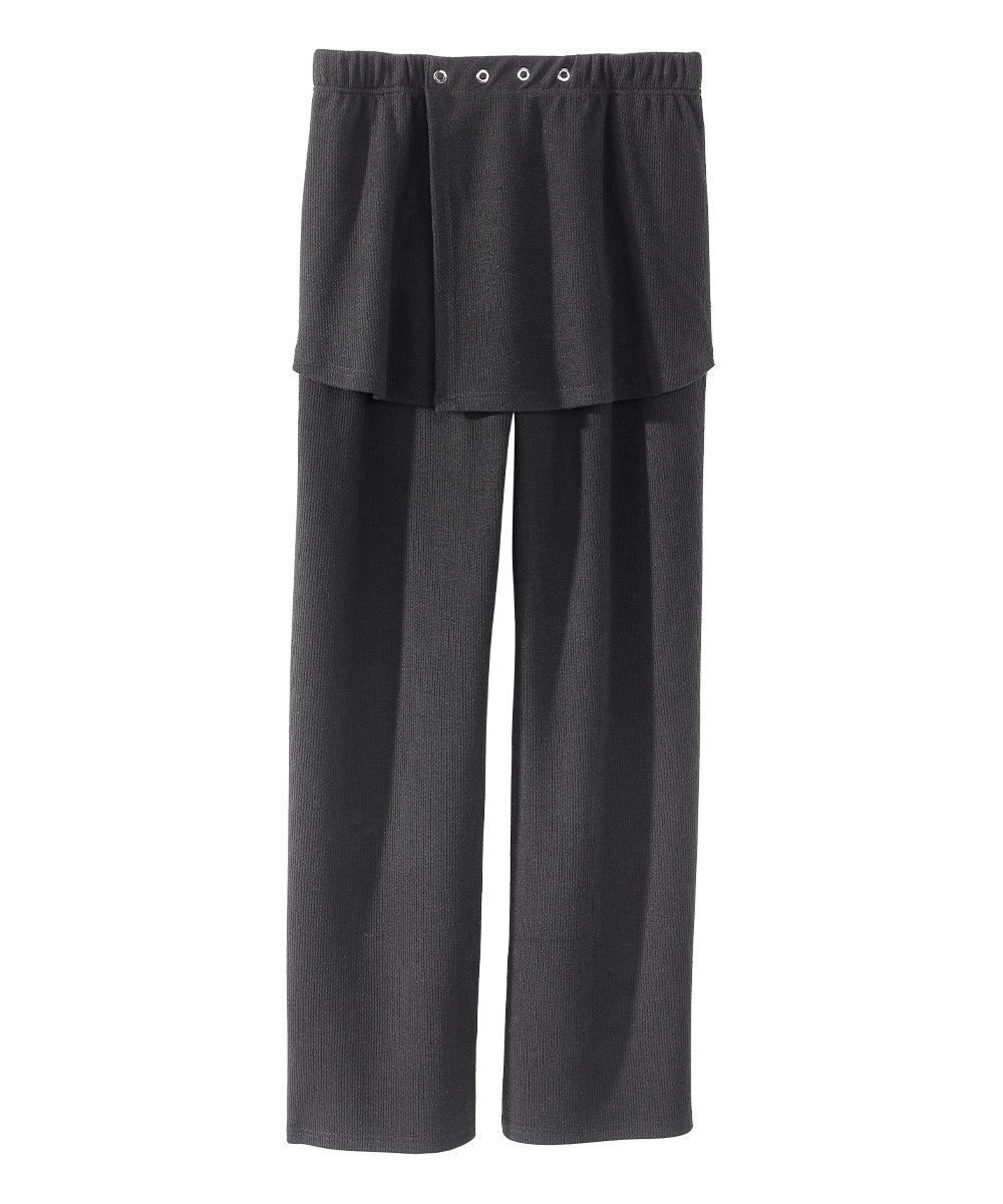 Women's Open Back Cozy Ribbed Pants