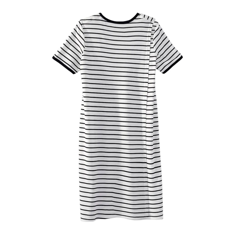 Women's Casual Open Back T-Shirt Dress