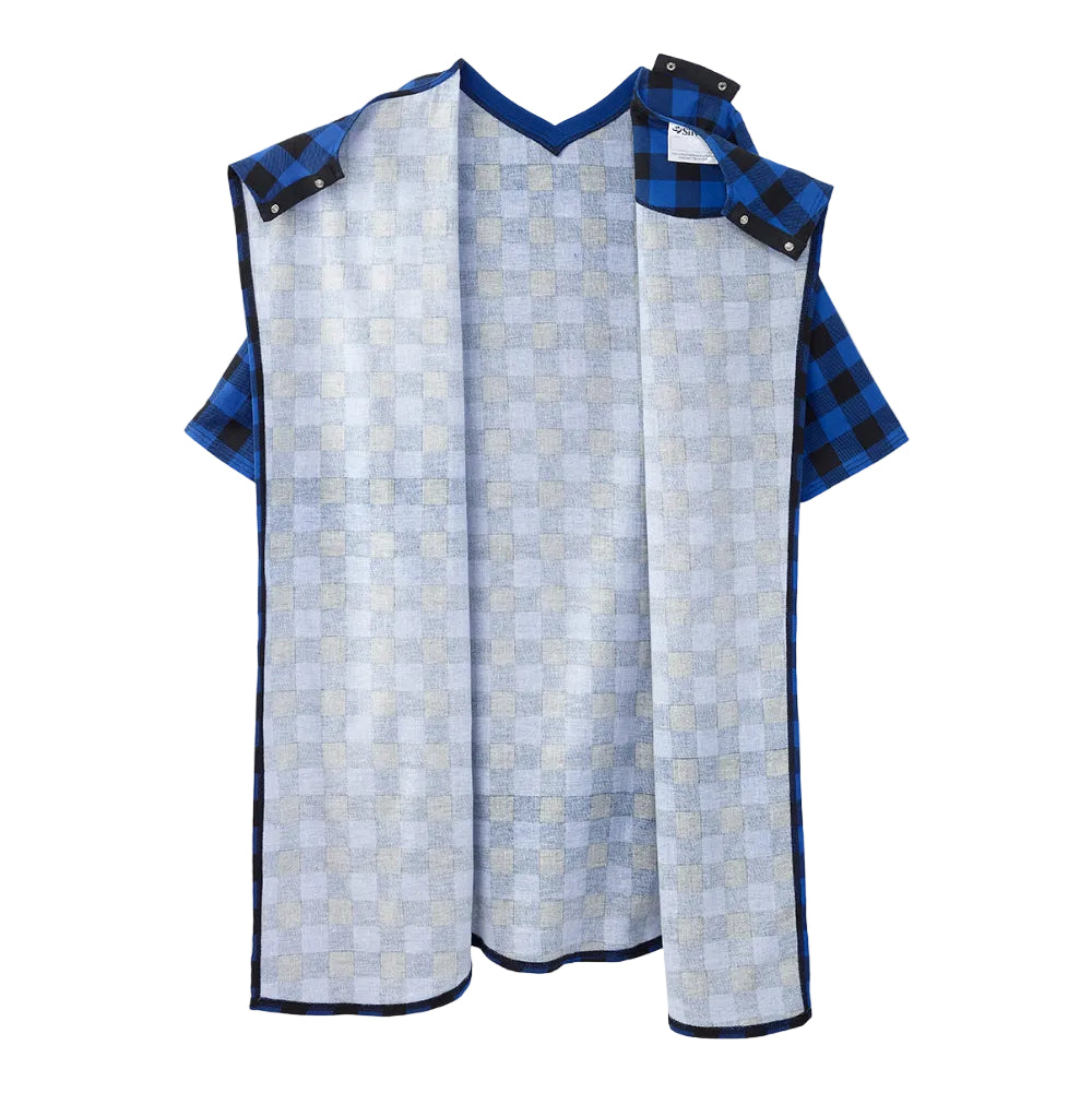 Men's Open Back Flannel Hospital Gown