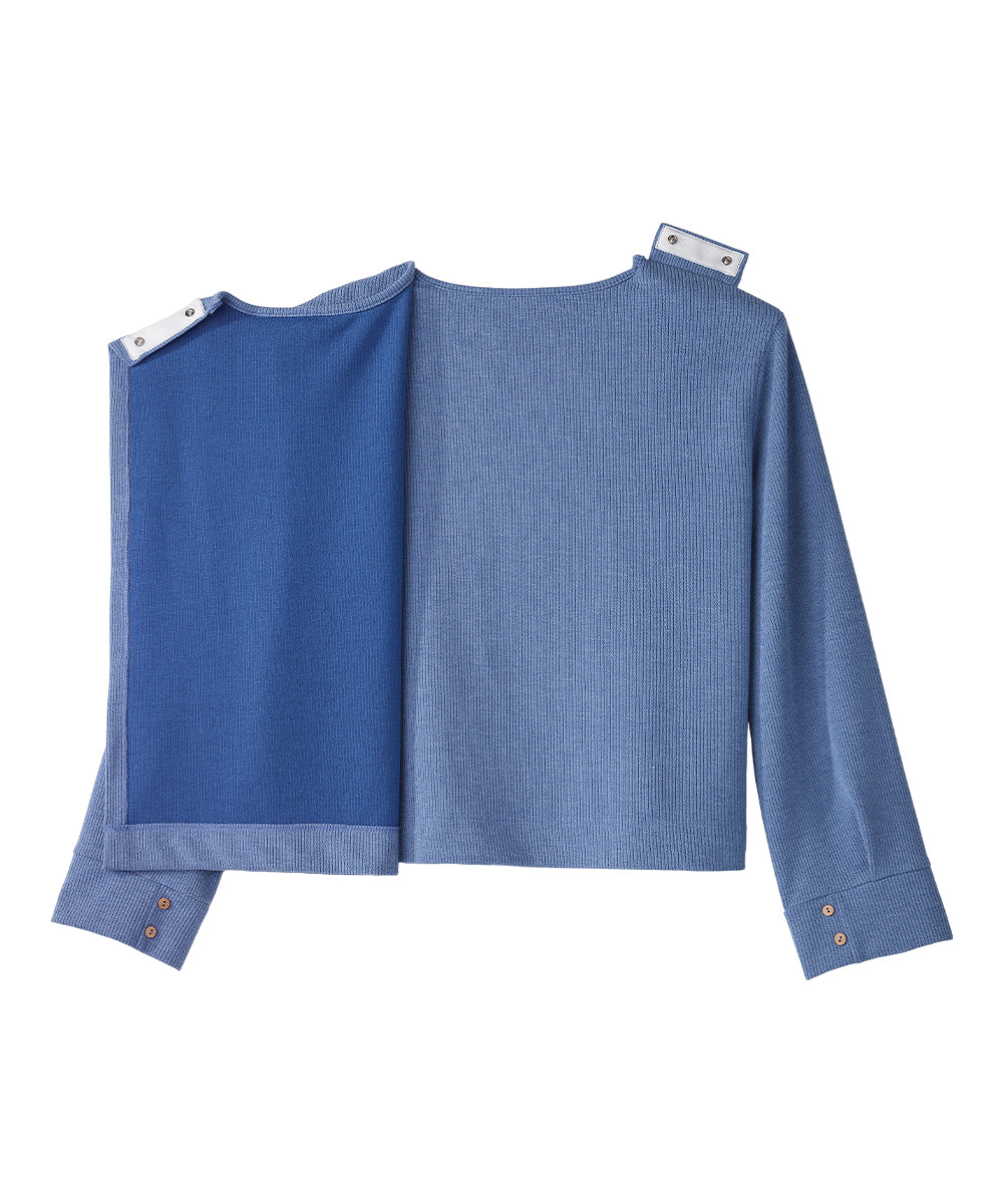 Women's Open Back Cozy Ribbed Top