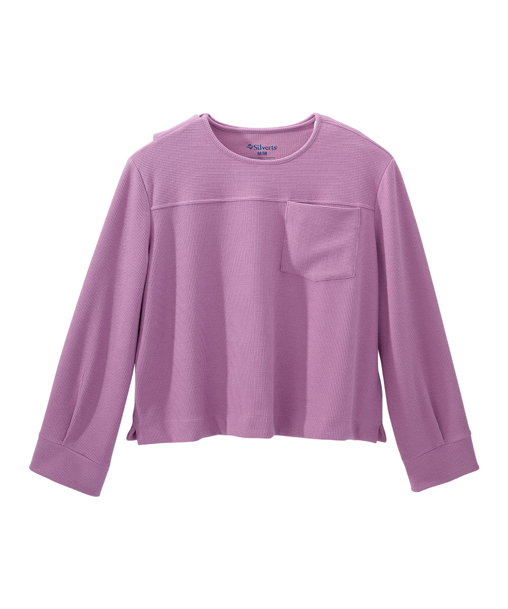 Women's Open Back Cozy Ribbed Top