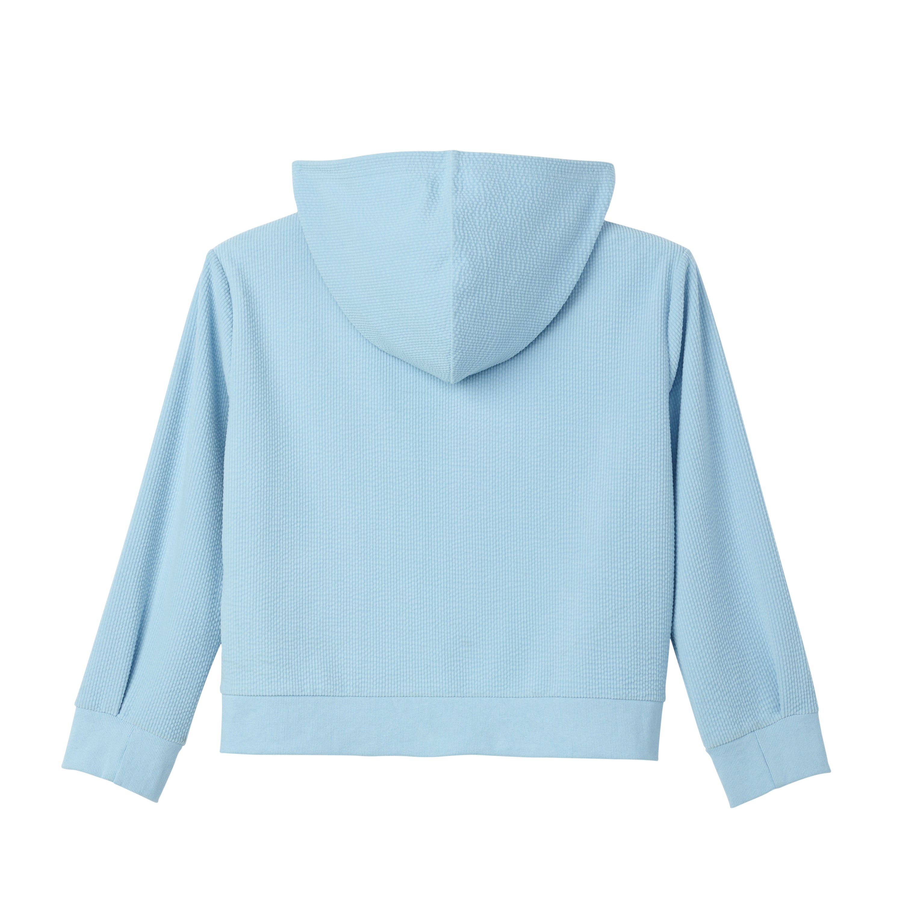 Women's Magnetic Button Rib Hoodie