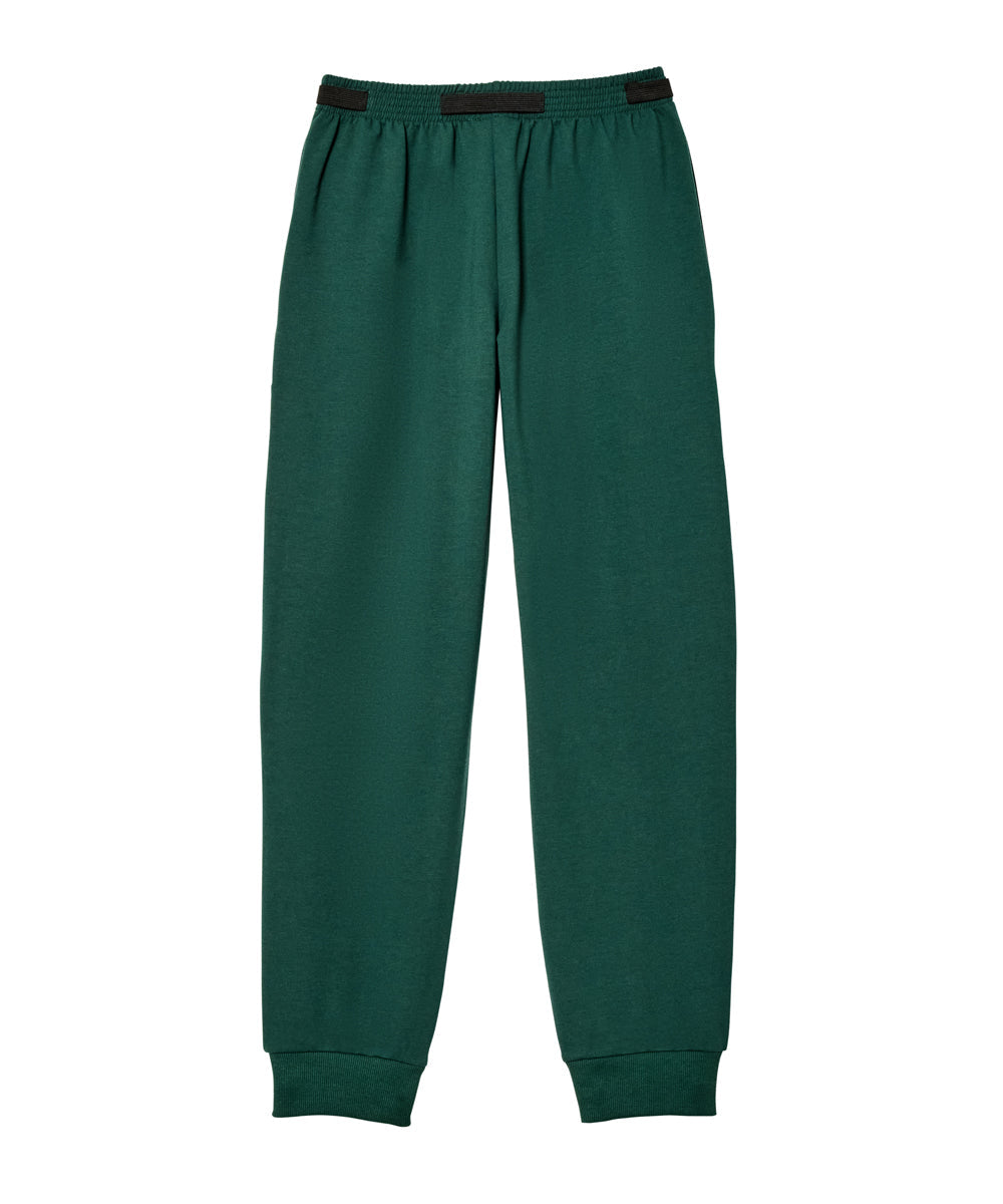 Navy blue sweatpants with 'in the slot' branding on a white background