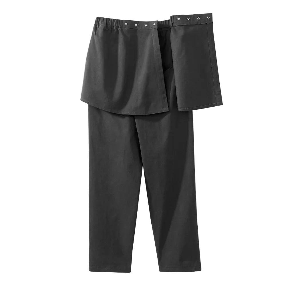 Men's Open Back Pants with Magnetic Fly